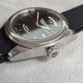 Tudor Glamour day-date on nato strap - signed crown
