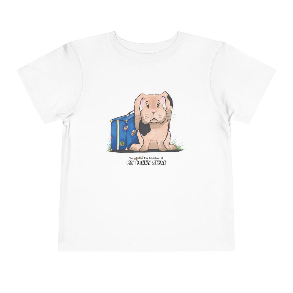 Thumbnail: Steve's Big Adventure T-Shirt | My Bunny Steve Book Cover Tee | Toddler Tee