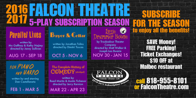 The Falcon Theatre 2016-2017 Season:
A Pop Culture Treasure Trove