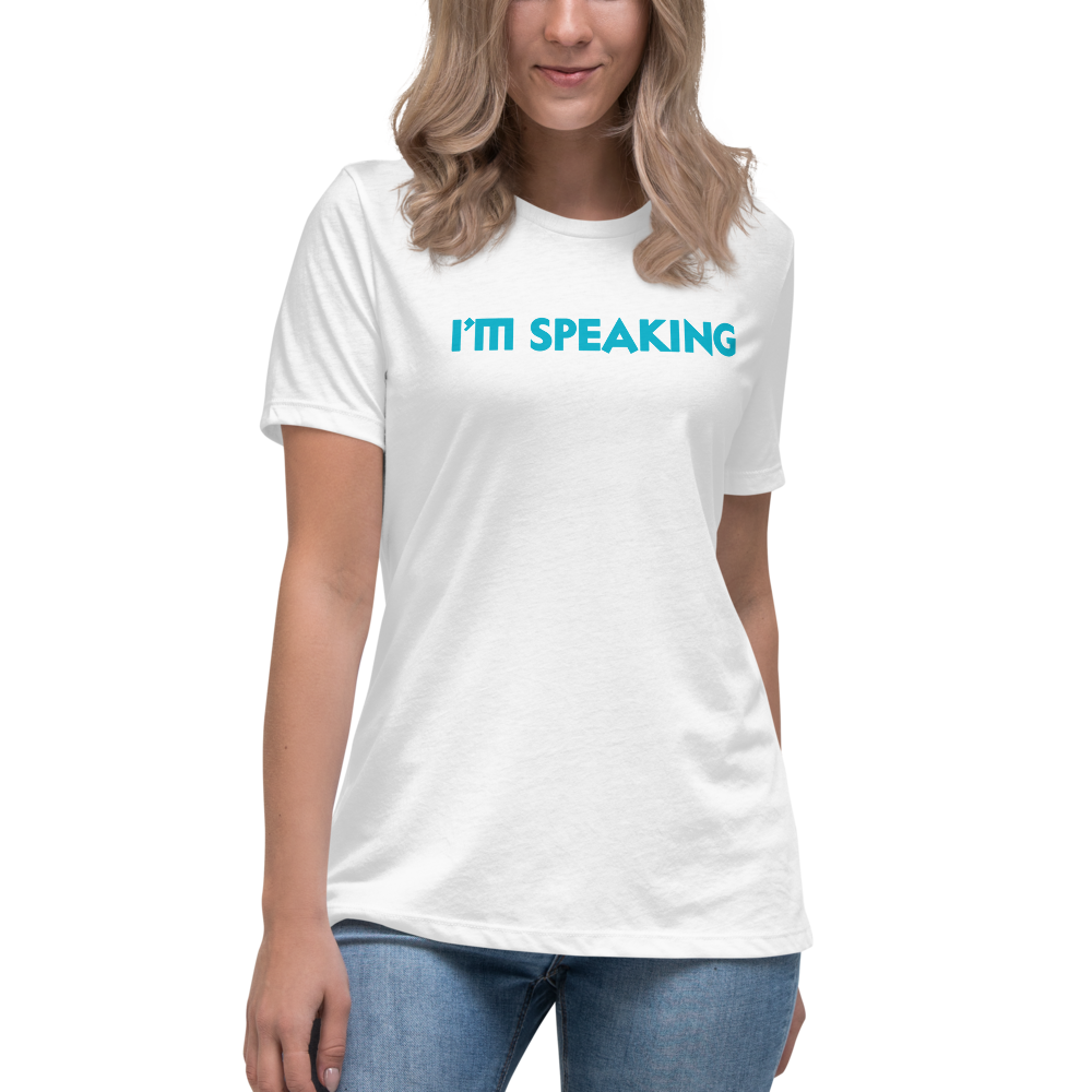 Women's I'm Speaking t-shirt — blue