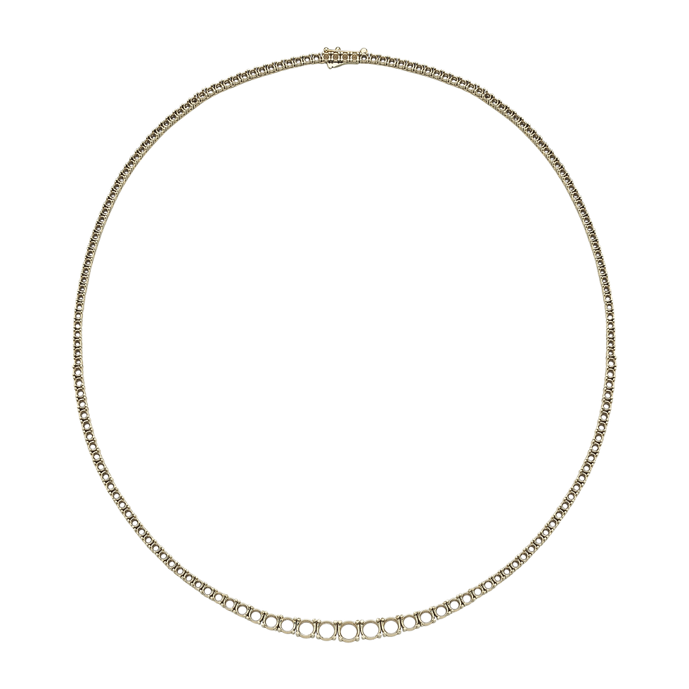 Thumbnail: Necklace Mounting, Full Four Prong Degrade