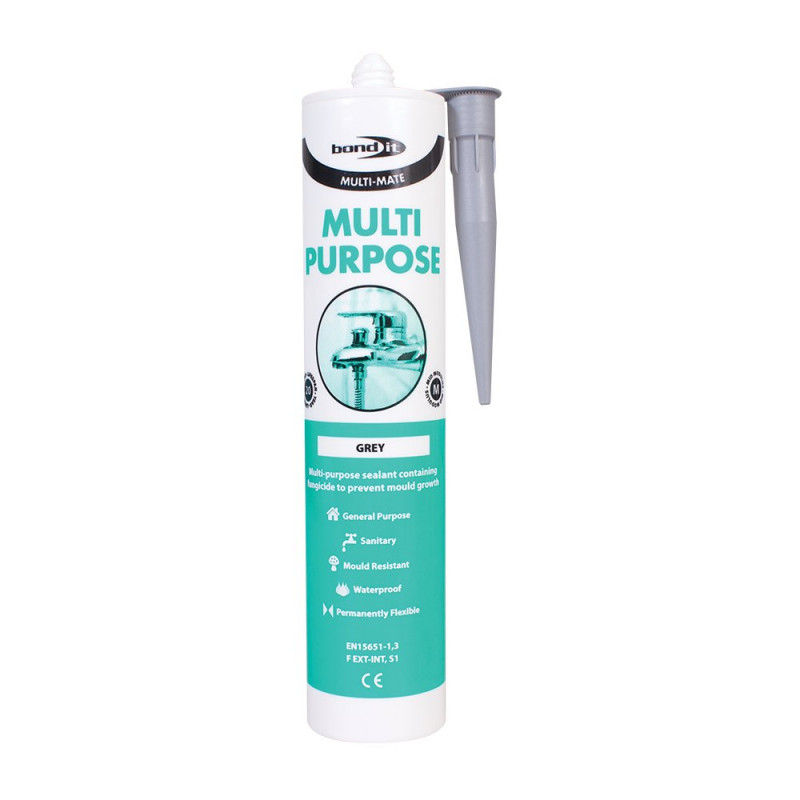 Thumbnail: Multi-purpose sanitary silicone - Grey
