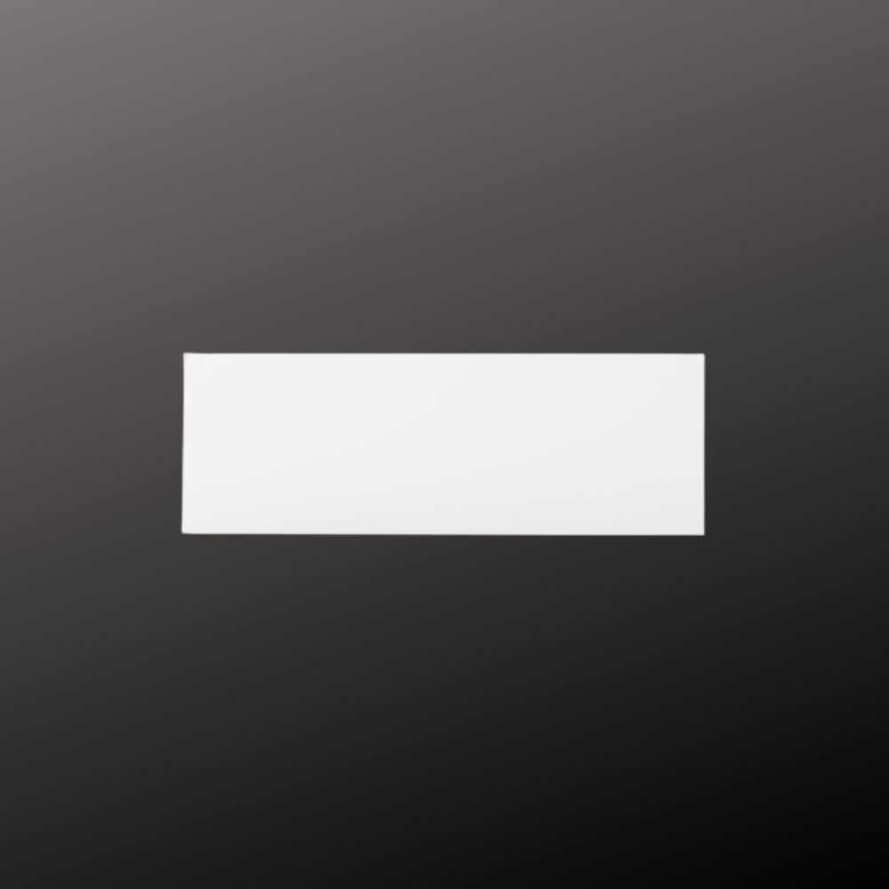 Flat White Ceramic Matt Wall Tile 300x100mm