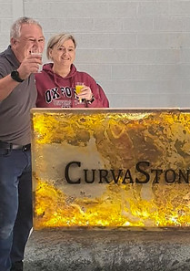 Jim and Sue at Curvastone