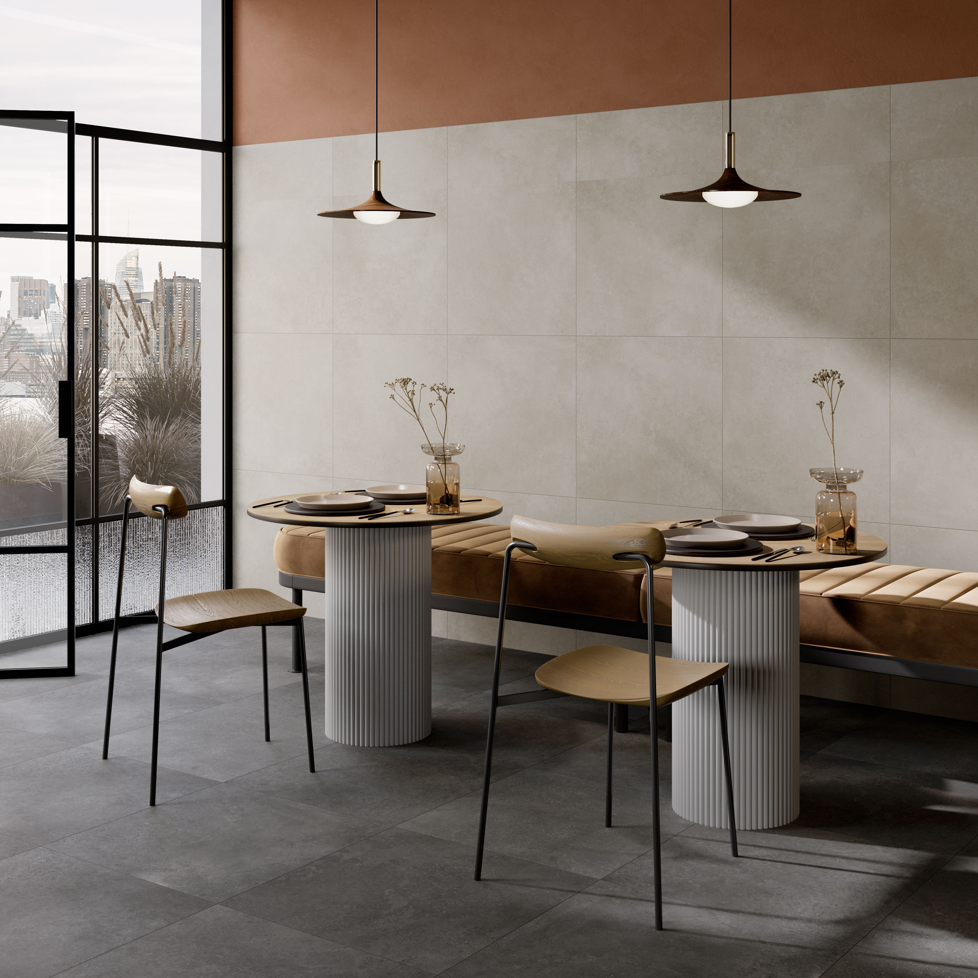 Cementside Greige 600x300mm Room