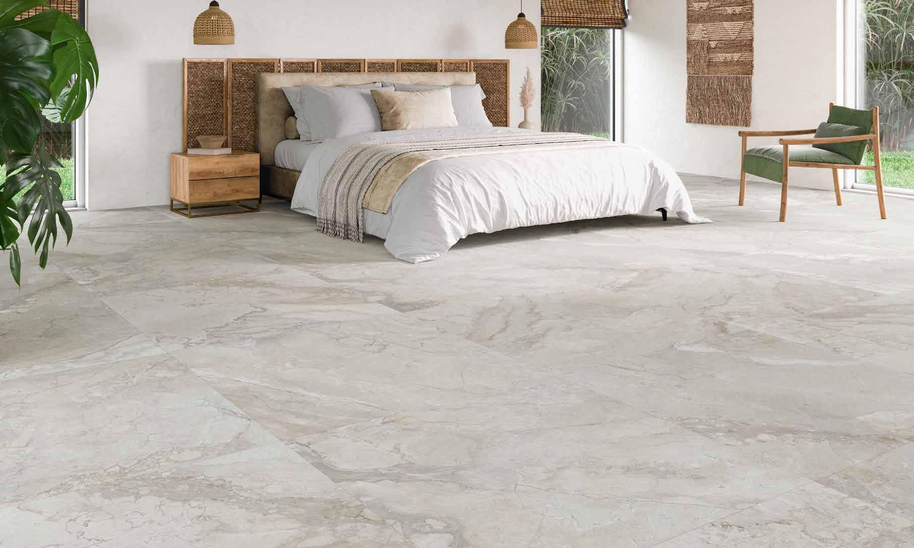 Gravity White Porcelain Matt Tile 1000x1000mm