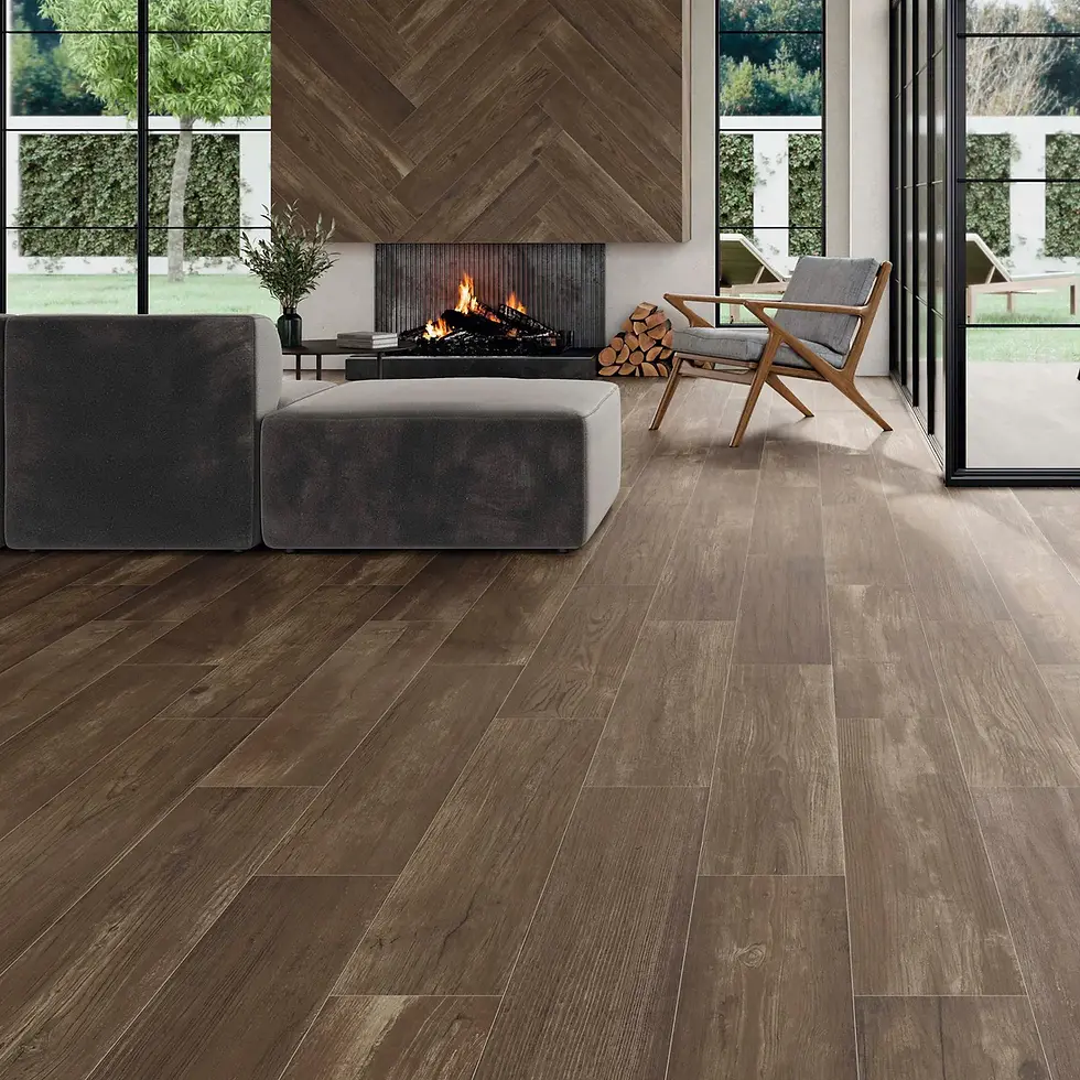 Ogston Brown Porcelain Matt Tile Range 900x150mm