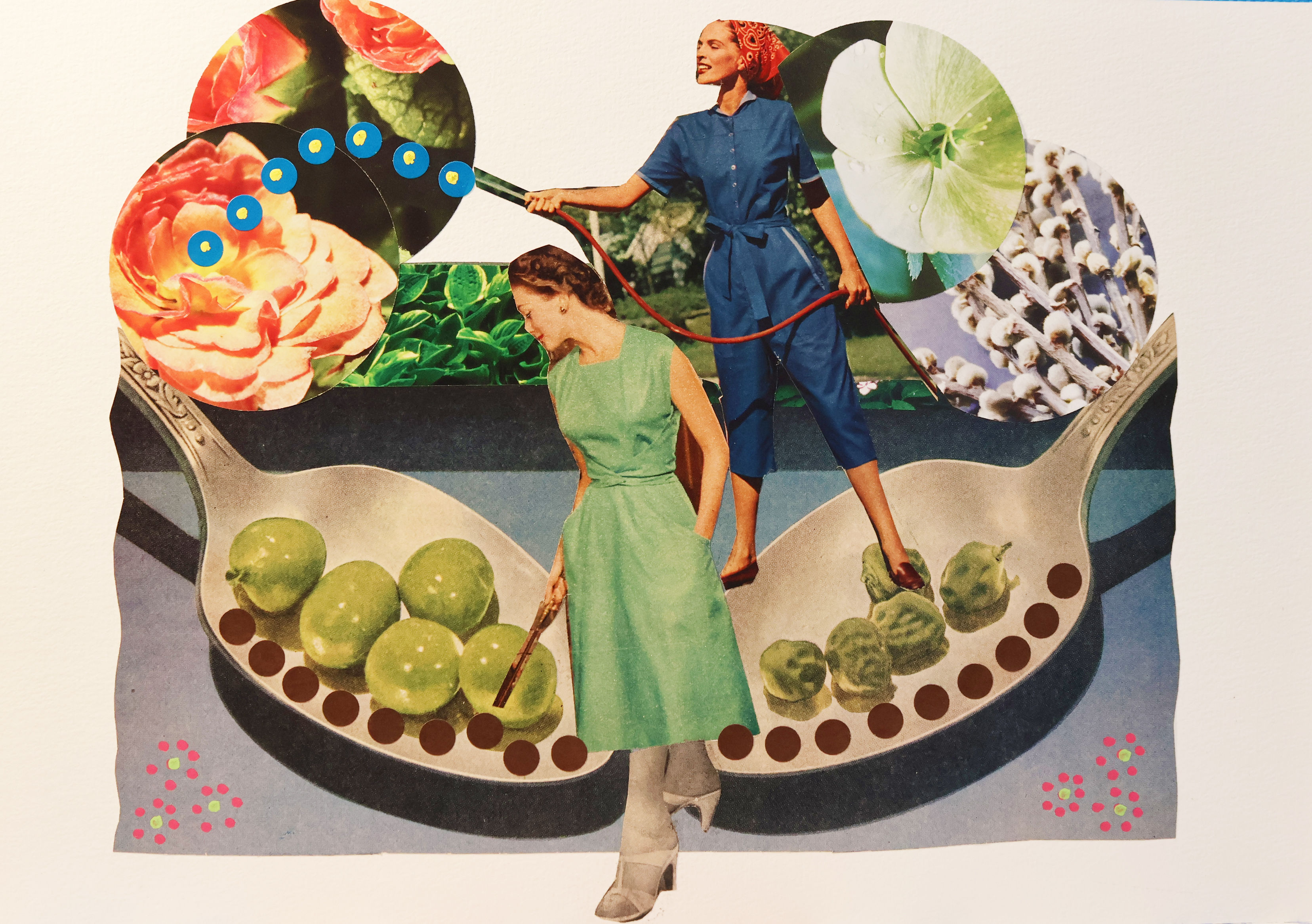 Dot and Flo - Original Analogue Collage