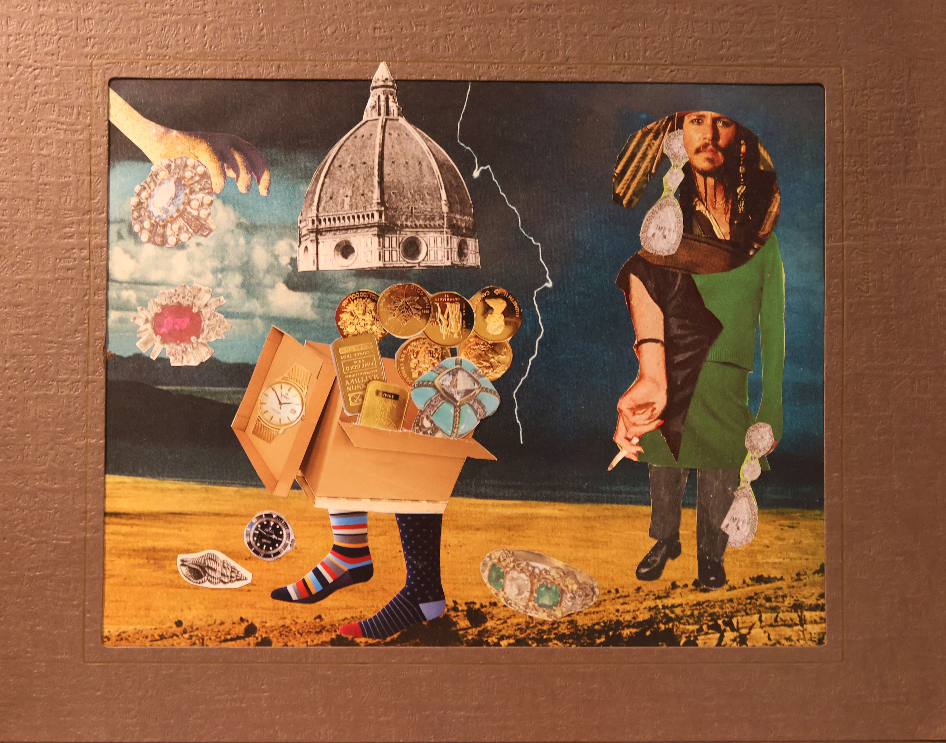 Surreal Treasure - Original Analogue Collage