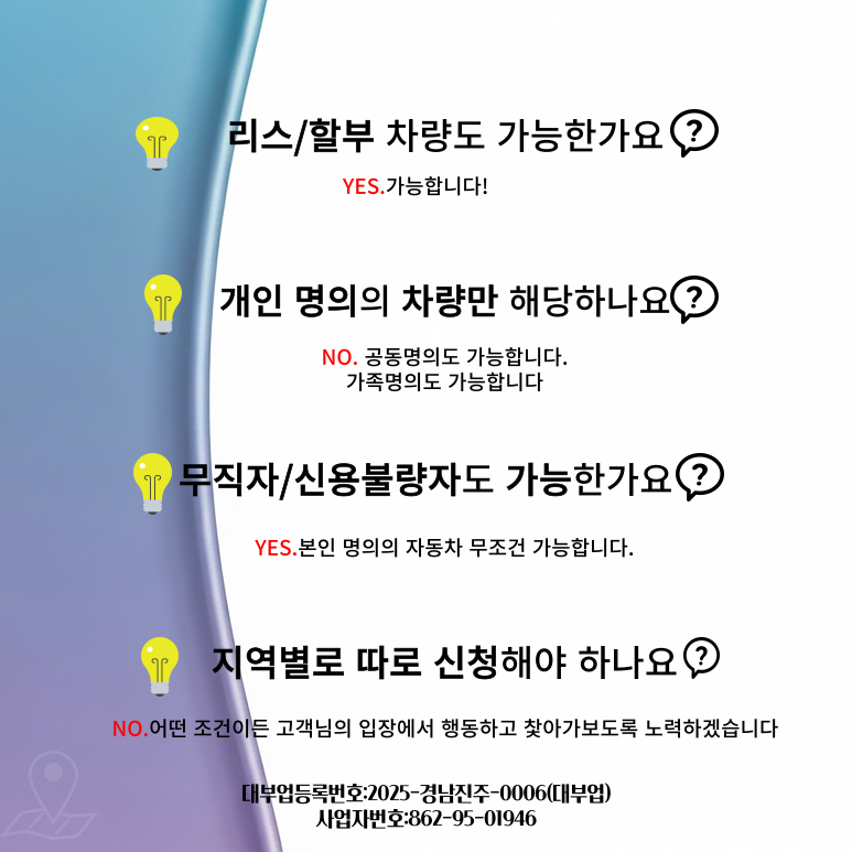 신불자 신용불량자 자동차담보대출 신용보다 차량 가치가 우선