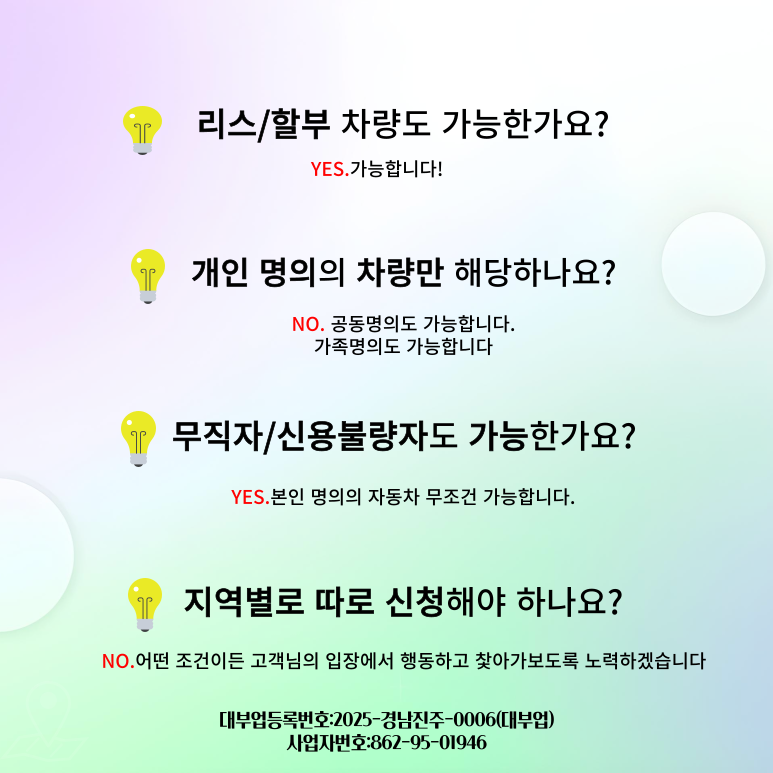 여수자동차담보대출 저신용자도 이용가능 방법