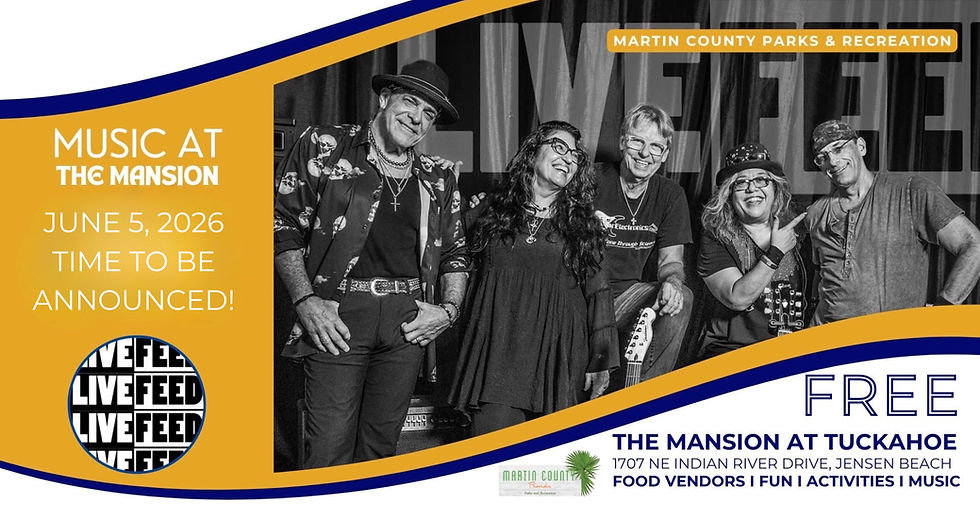 Music at the Mansion - June 5th - Time TBA!