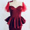 Thumbnail: Wine Gown Peplum Gown Mother of the Bride Gown