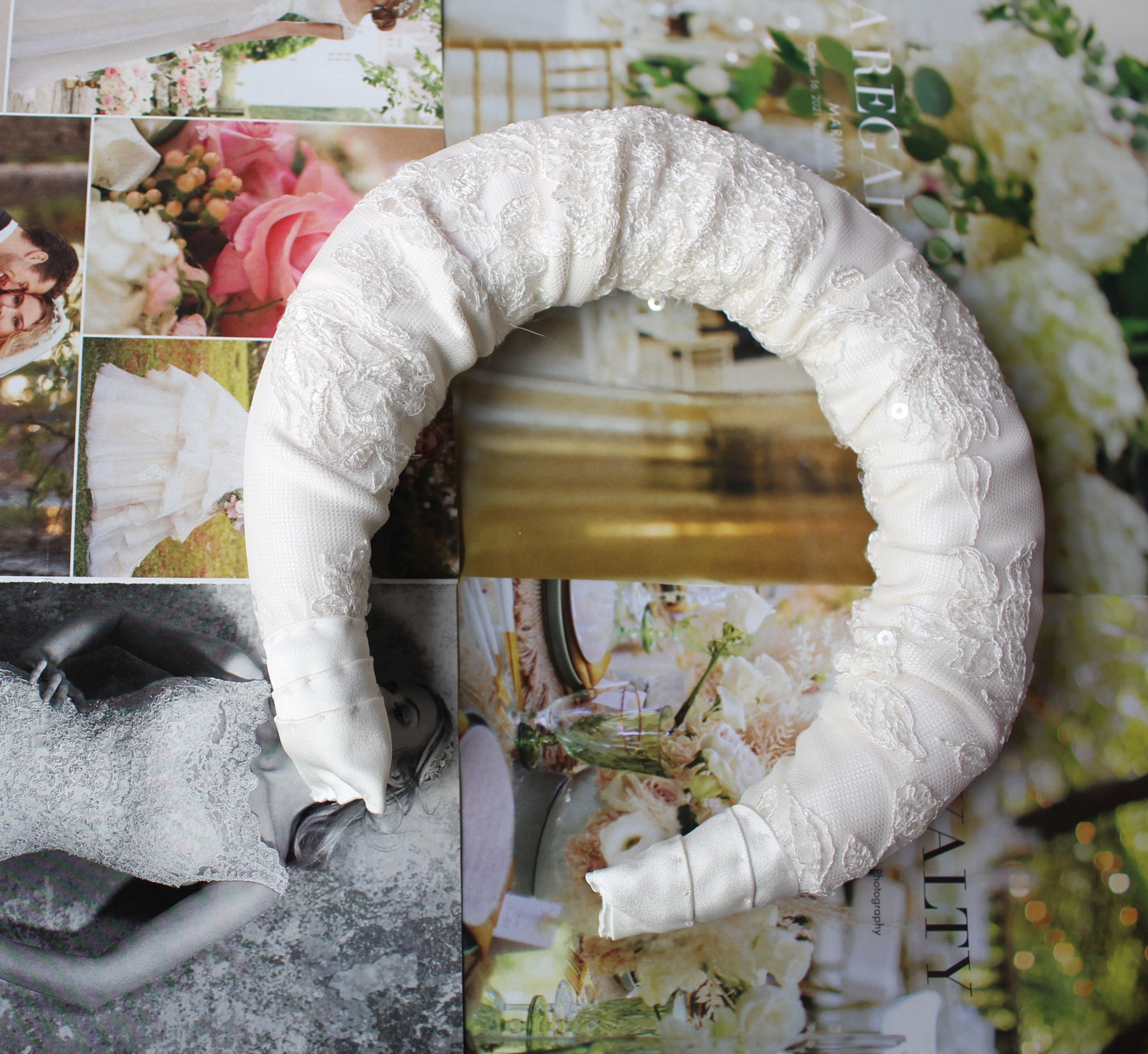 Ivory Lace Bridal Headband