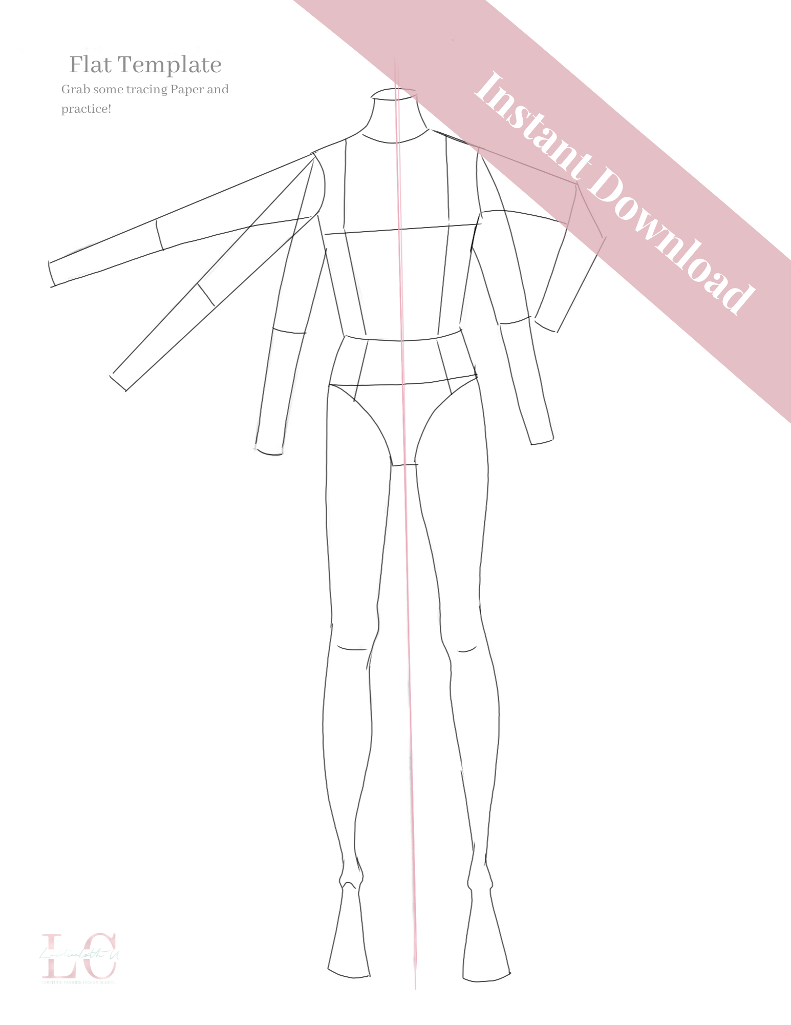 Float Croquis, Fashion Figure Template