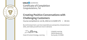 Course Review: Creating Positive Conversations with Challenging Customers