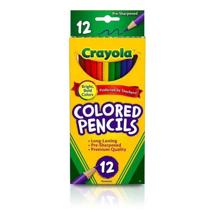 Crayola 12 Count Colored Pencils Long