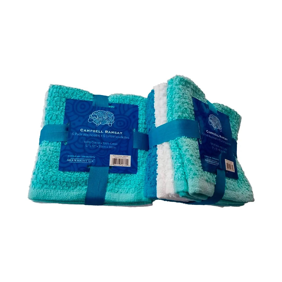 Thumbnail: Pack of 6 Campbell Ramsey Washcloth 12x12
