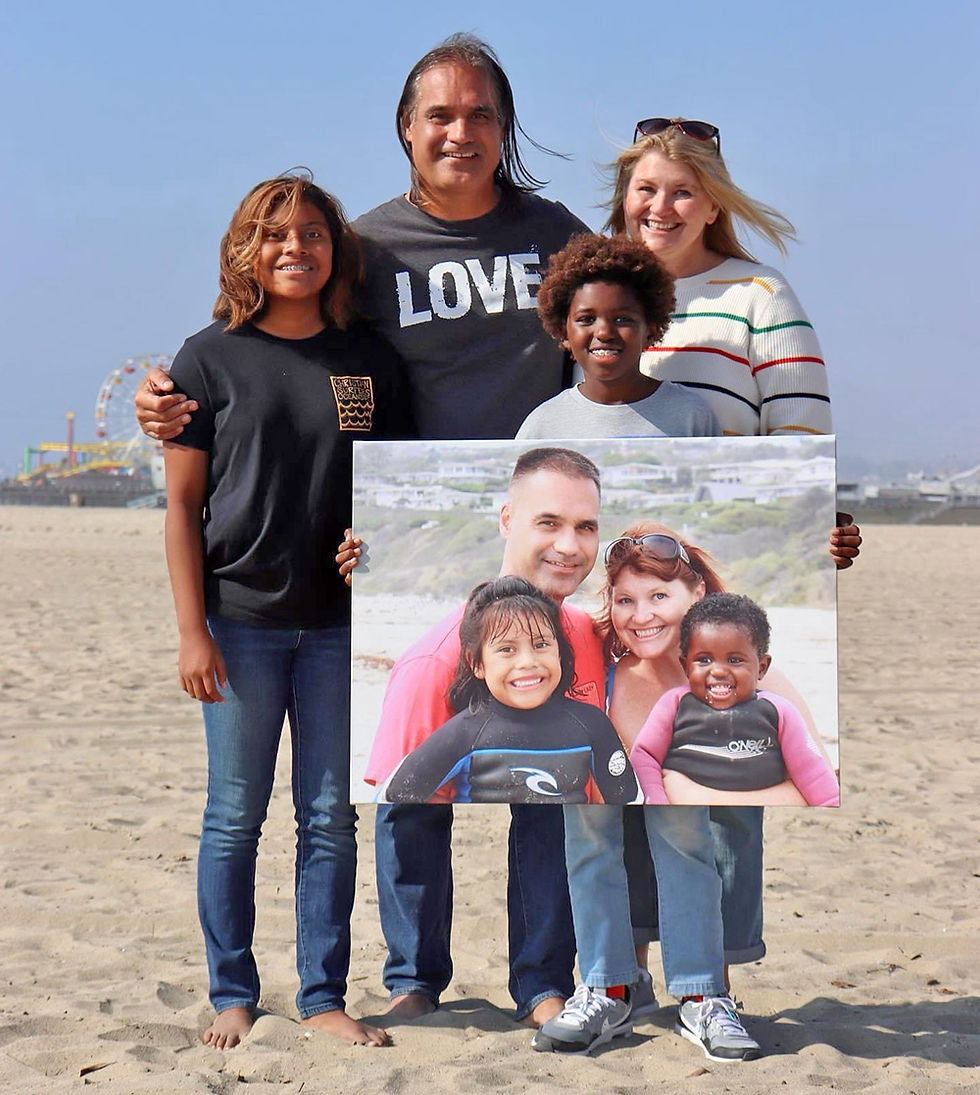 Maizy Gordon and her family Dad, Mom and sister, Local Break Surf Magazine.