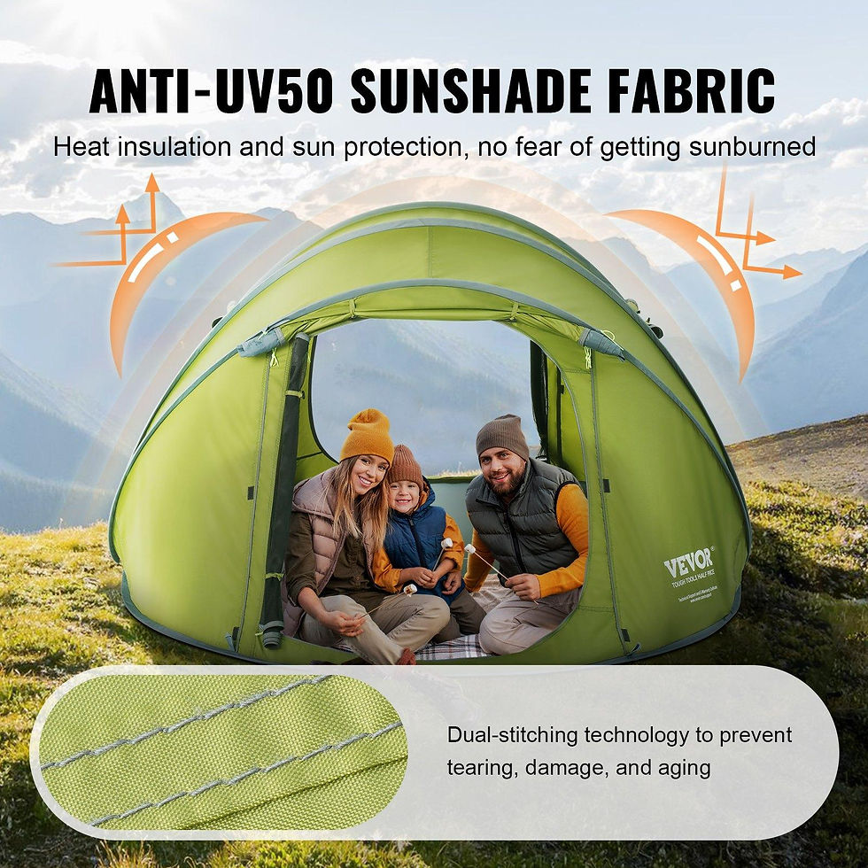 Thumbnail: VEVOR Camping Tent, 9.2 x 6.6 x 4.3 ft Pop