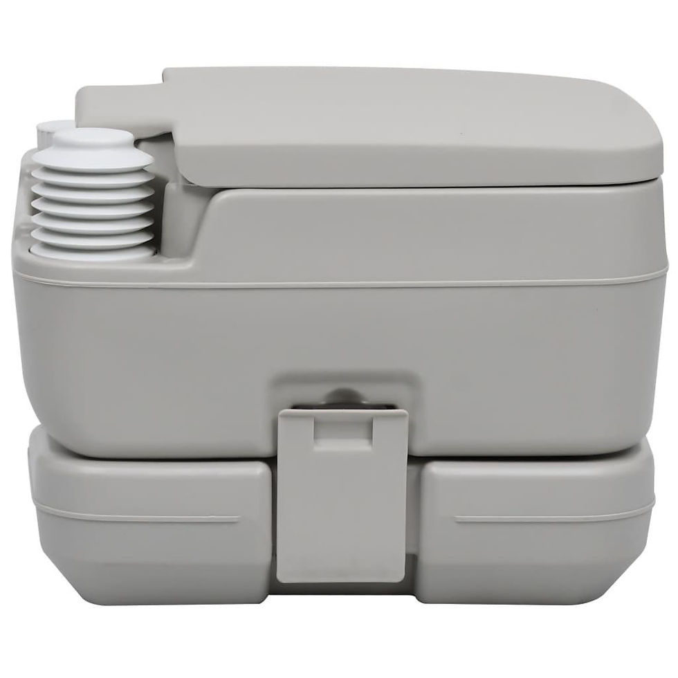Thumbnail: vidaXL Portable Camping Toilet Gray