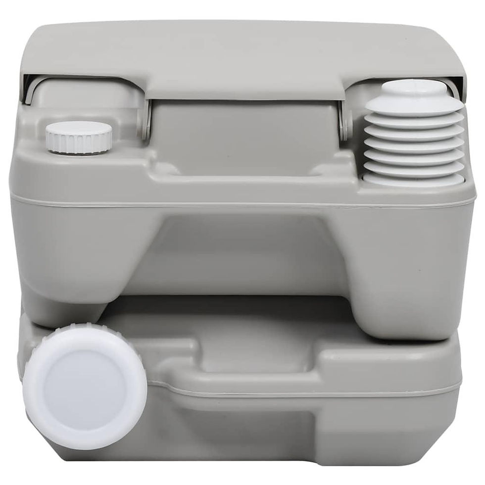 Thumbnail: vidaXL Portable Camping Toilet Gray