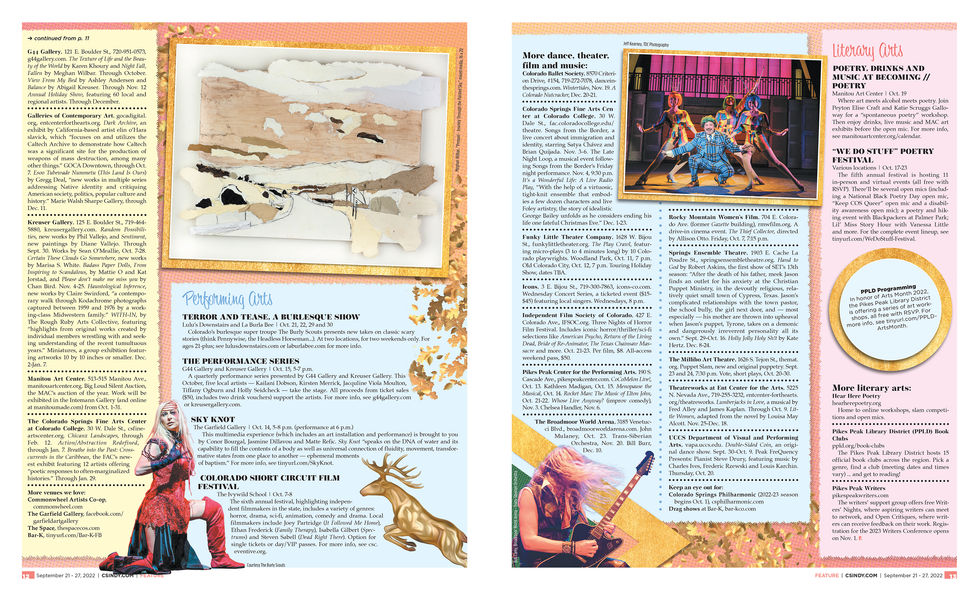 Fall Arts Preview 2022 Spread 2