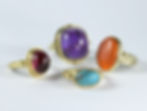 cabochon rings
