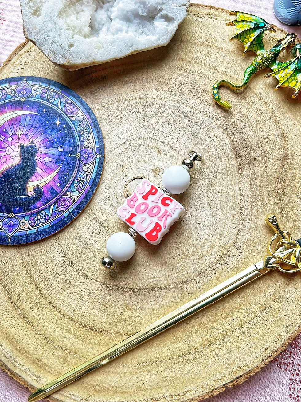 Miniature : Porte clés en perles silicones et barre acier inoxydable