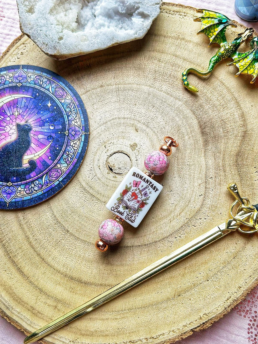 Miniature : Porte clés en perles silicones et barre acier inoxydable