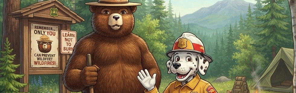 fire prevention with sparky the fire dog and smokey bear.jpg