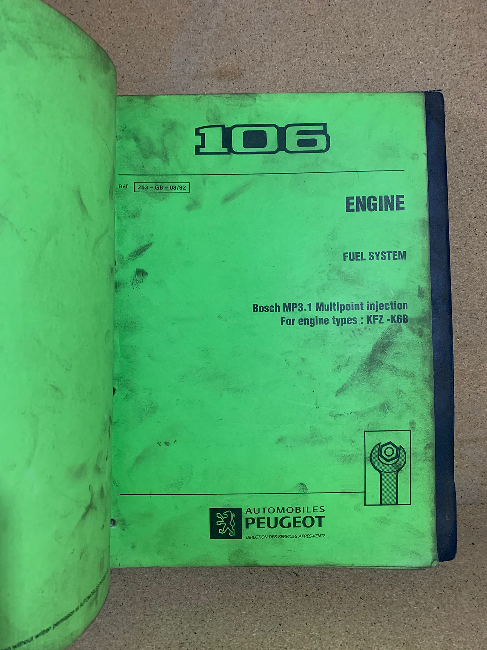 Thumbnail: Peugeot 106 Dealer Service Manuals, Mechanical