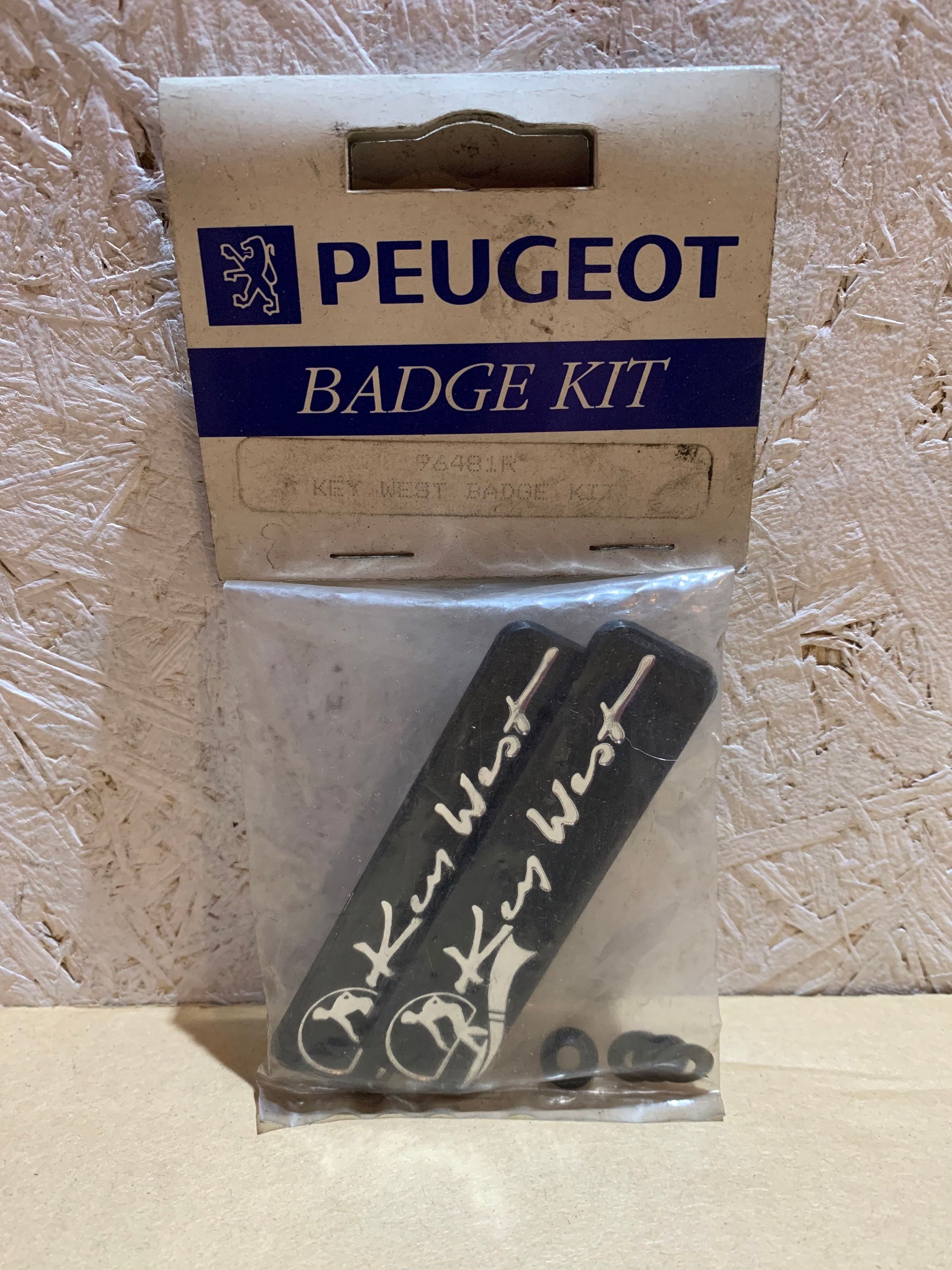 Peugeot 106 Key West Mud Flap Badges, N.O.S, 9648.1R