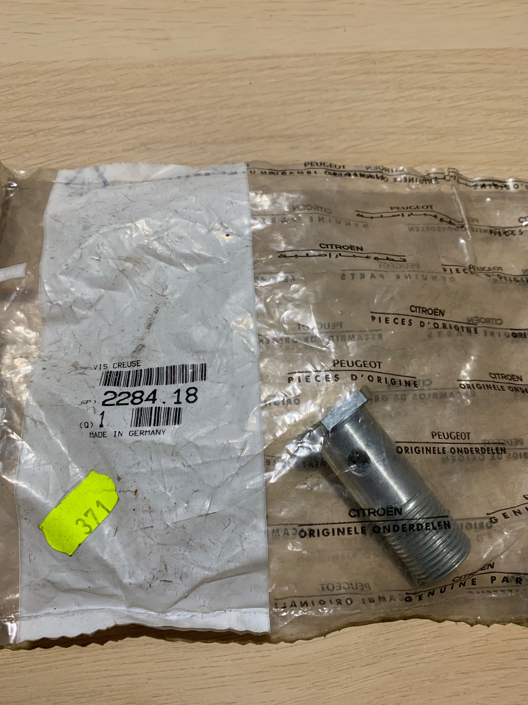 Peugeot 205 Automatic Gearbox Banjo Bolt, N.O.S