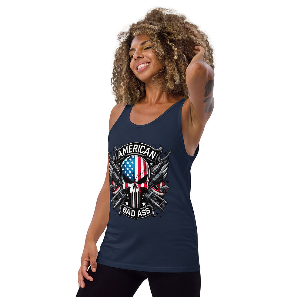 Thumbnail: American Badass Punisher Unisex Tank Top (Free Shipping)