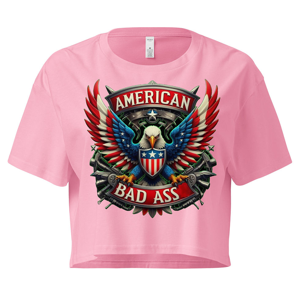 Thumbnail: American Badass Eagle Women’s crop top