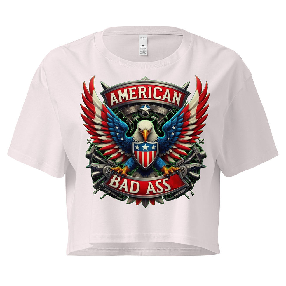 Thumbnail: American Badass Eagle Women’s crop top