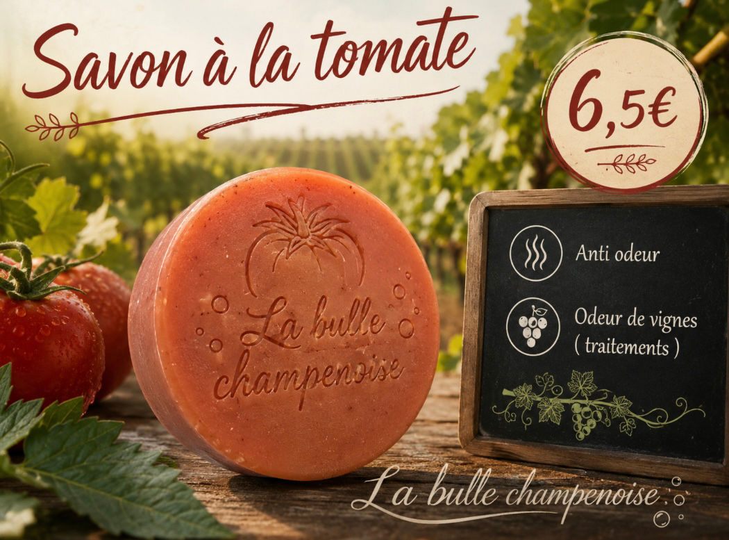 Réservation savon tomate