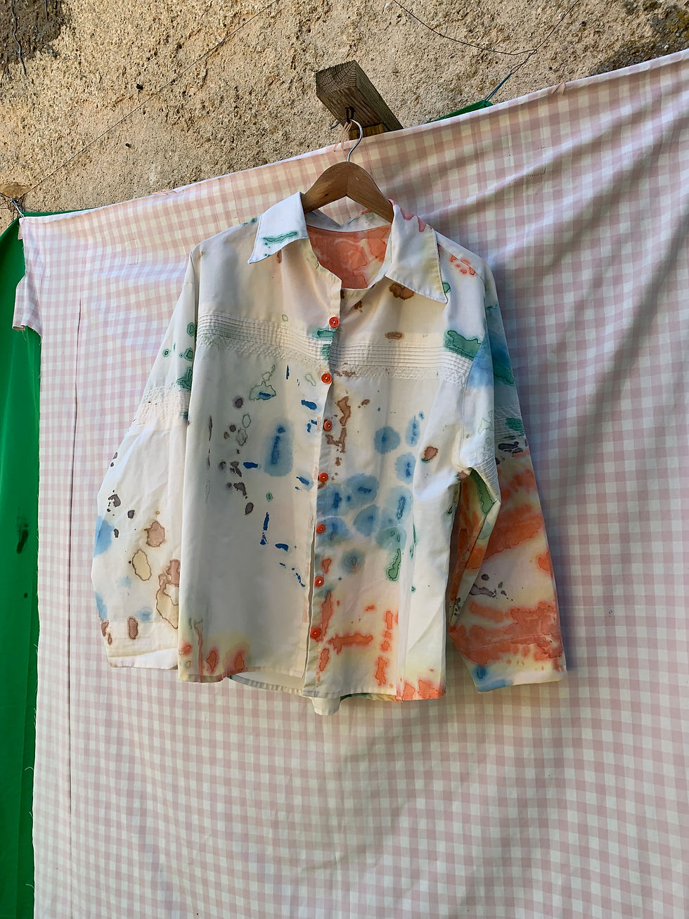 SPLATTER SHEET SHIRT