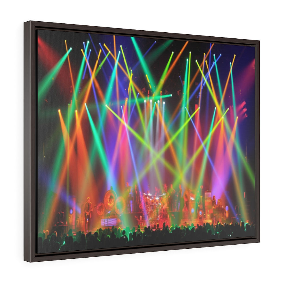 Thumbnail: Horizontal Framed Premium Gallery Wrap Canvas. Rush Light Show
