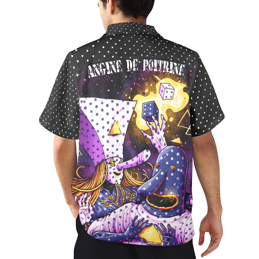 Thumbnail: ANGINE DE POITRINE Men's All Over Print Hawaiian Shirt