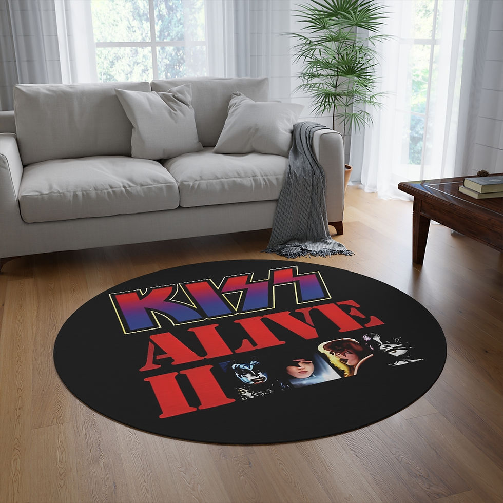 Thumbnail: Round Area Rug. Kiss Alive 2