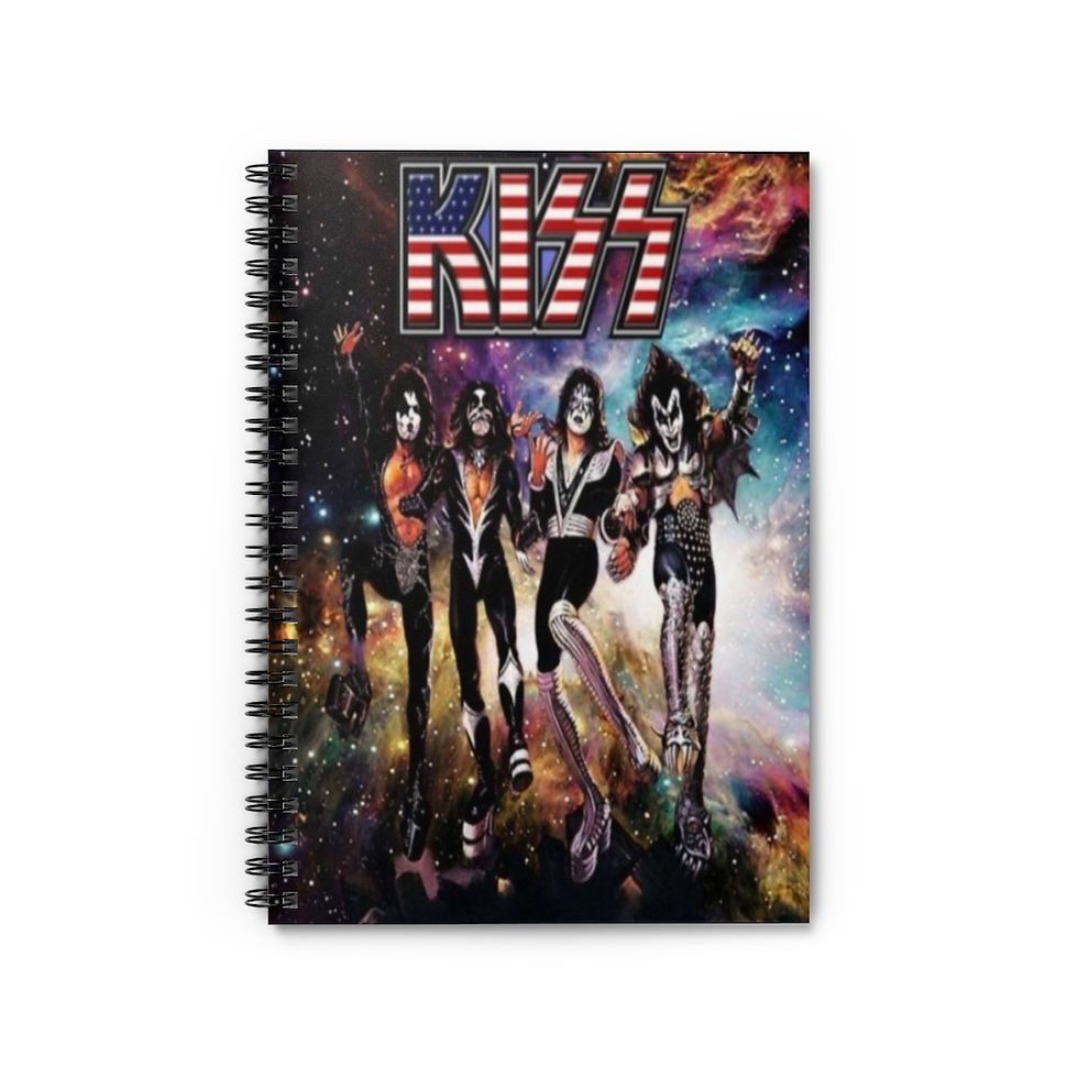Spiral Notebook - Kiss Destroyer in space
