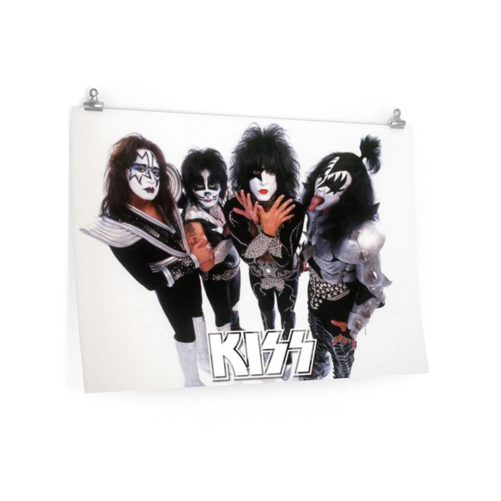 Premium Matte horizontal posters Kiss Rock Band