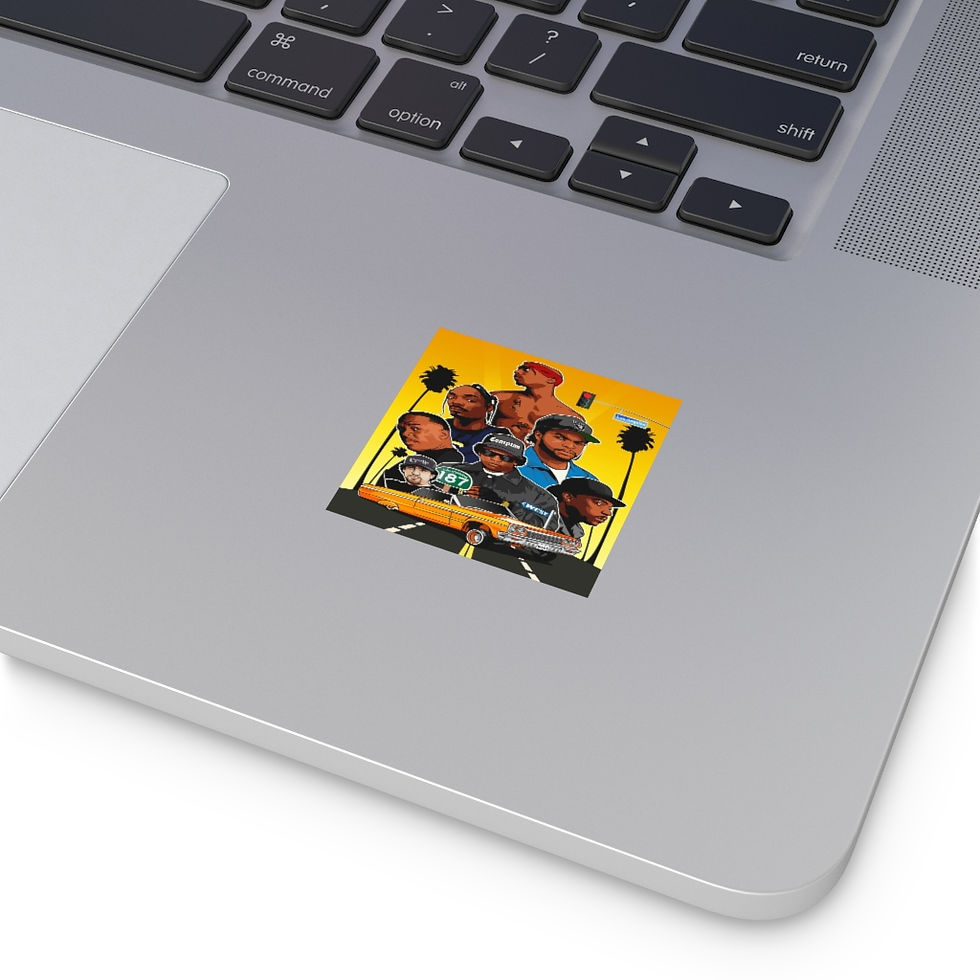 Thumbnail: Square Vinyl Stickers. RAP Legends