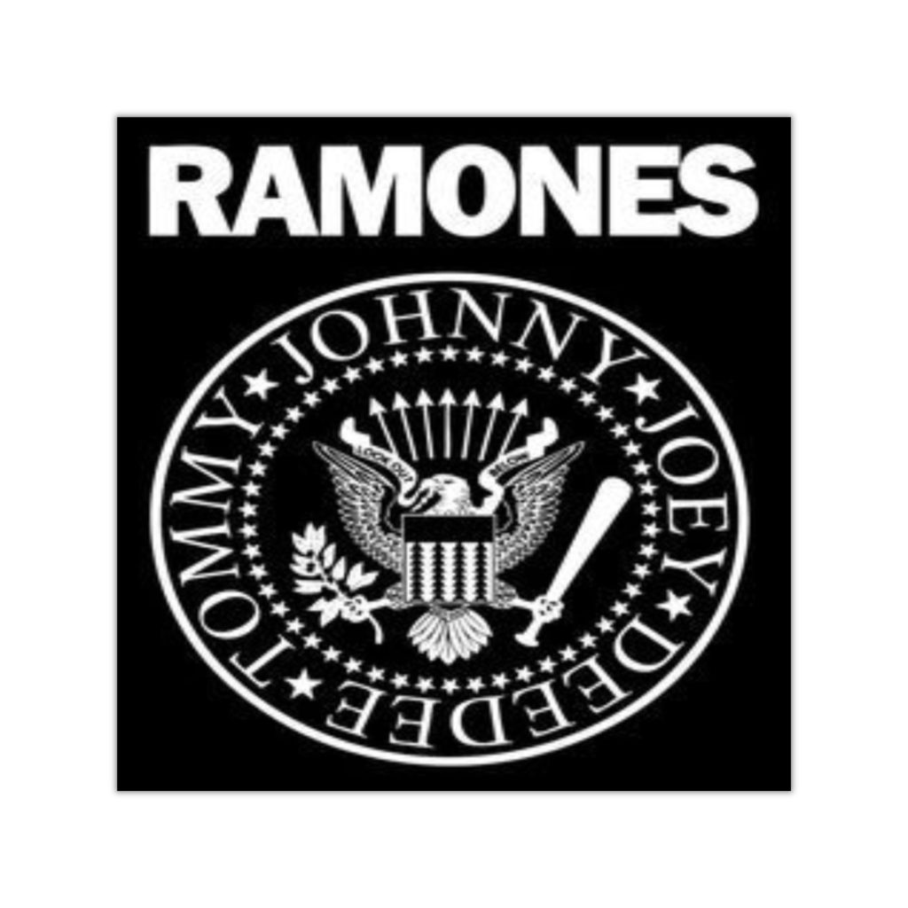 Square Vinyl Stickers. Ramones