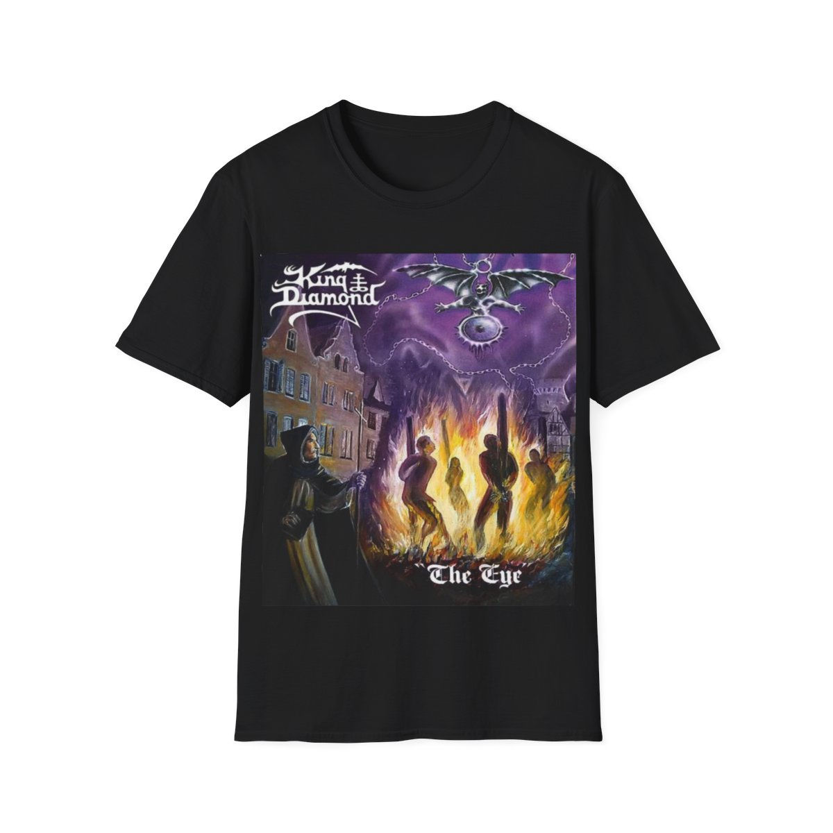 Unisex Soft Cotton T-Shirt. King Diamond. Mercyful Fate. The Eye