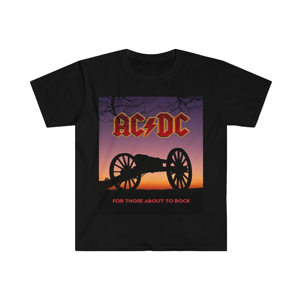 Men's & Women's Cotton Rock Band T Shirt. AC DC