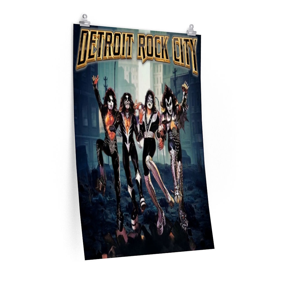 Premium Matte vertical posters. Kiss Detroit Rock City