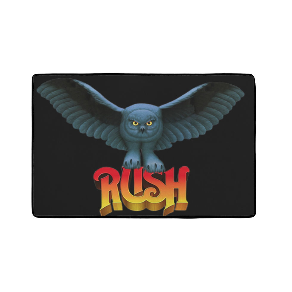 Area Rug with Black Binding. Rush